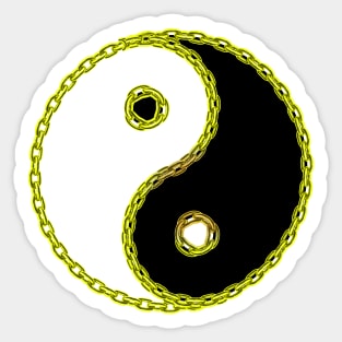 Yin Yang V6 Sticker